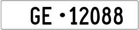Trailer License Plate
